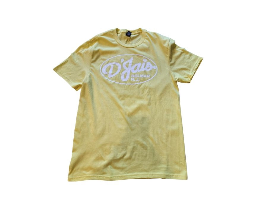 D'Jais Yellow T-Shirt with White Logo