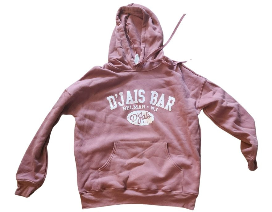 D'Jais Sponge Fleece Mauve Hoodie