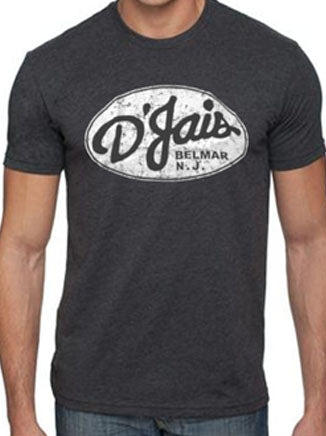 D'Jais Heather Grey T-Shirt with White Logo