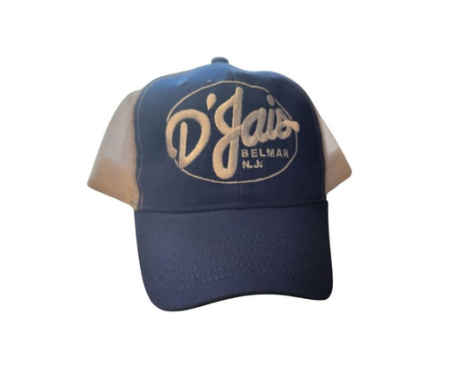 D'Jais Royal and White Trucker Hat